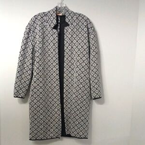 Philosophy Black and White Patterned Coat